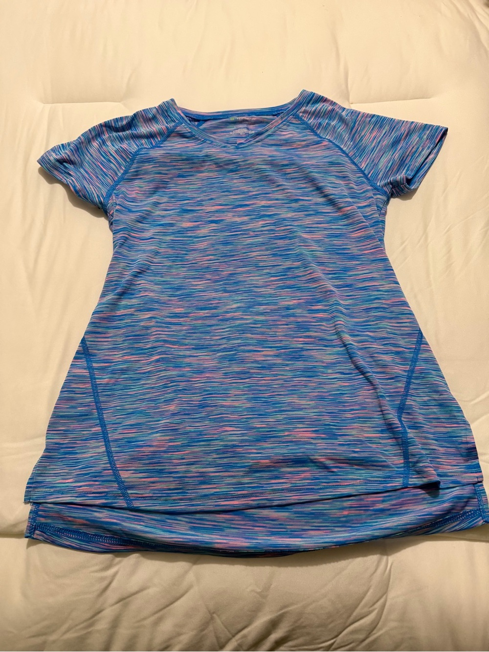 Active Short-Sleeve Tee in Blue-Pink Dye